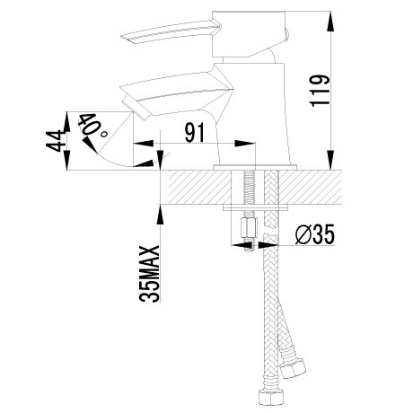 Смеситель для раковины Lemark Atlantiss LM3256C