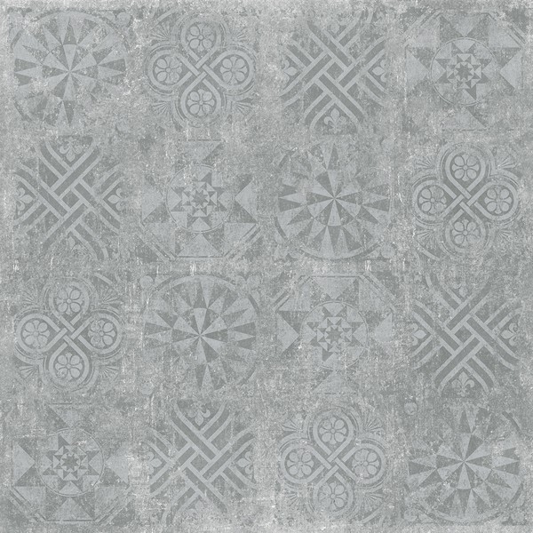 Керамогранит Idalgo Granite Stone Cemento Декор Серый структурный 1200х1200 мм