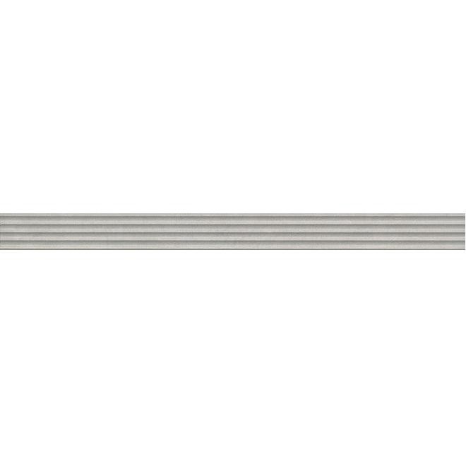 Бордюр керамический Kerama Marazzi LSA003 Пикарди структура серый 400х34 мм