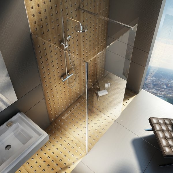 Душевое ограждение Ravak Walk-In Free 2000х1200 мм Transparent блестящее