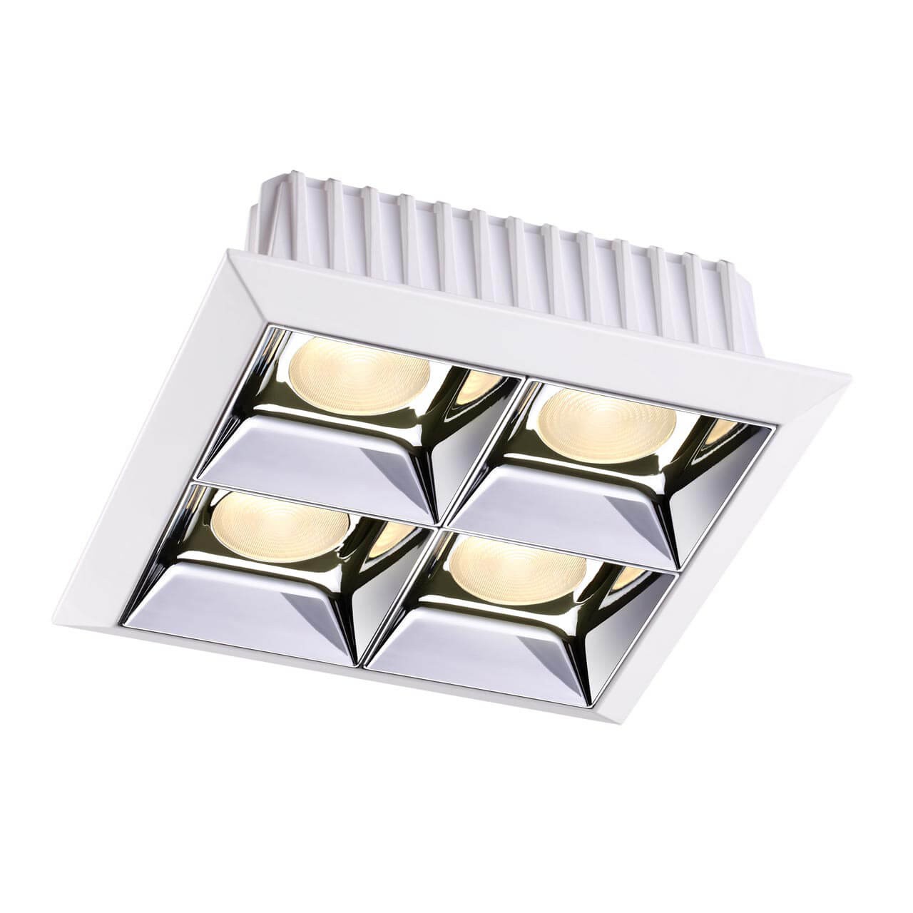Светильник встраиваемый светодиодный Novotech Antey 357850 белый/хром 3000К 28W 110-265V
