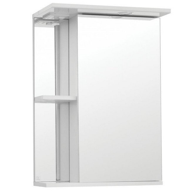 Зеркальный шкаф Style Line Эко Стандарт Николь-500/С белый