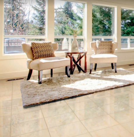 Керамогранит Venatto Pulido Beige Maya глянцевый 400х400 мм 