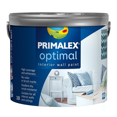 Краска интерьерная Primalex Optimal белая 10 л