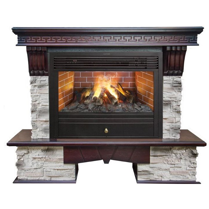 Электрокамин Real Flame Rockland 26/HL c очагом 3D Novara