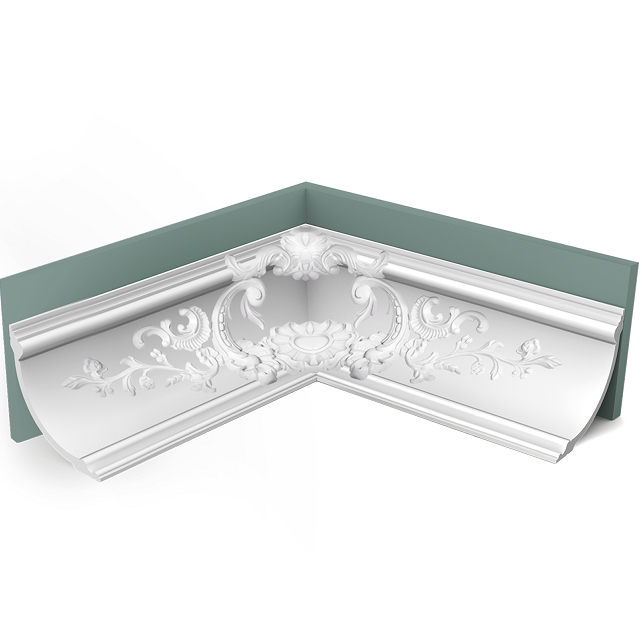 Карниз потолочный полиуретановый Orac Decor Luxxus C338B 2000х184х184 мм