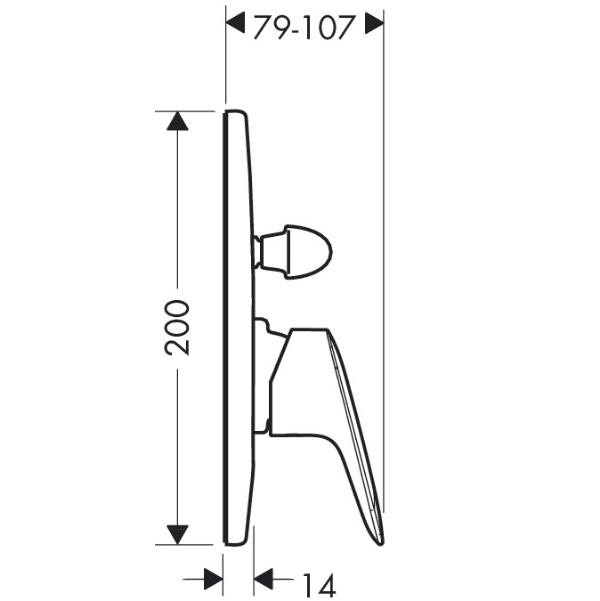 Смеситель для душа Hansgrohe Logis 71409000