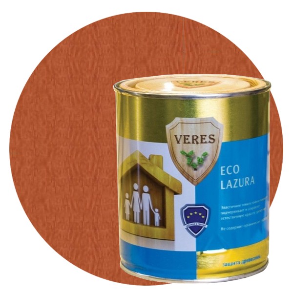 Пропитка для древесины Veres Eco Lazura № 17 Золотой бор 0,75 л
