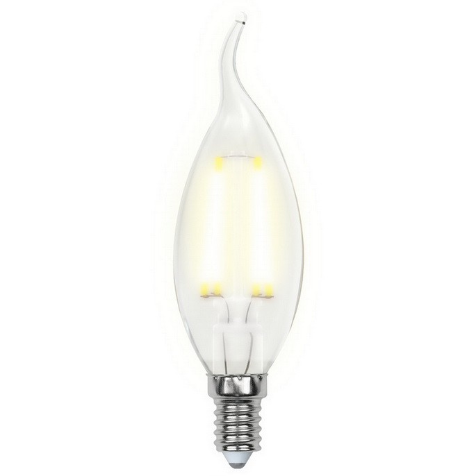Лампа светодиодная Uniel Air LED-CW35-5W/WW/E14/CL/DIM GLA01TR диммируемая прозрачная 3000K