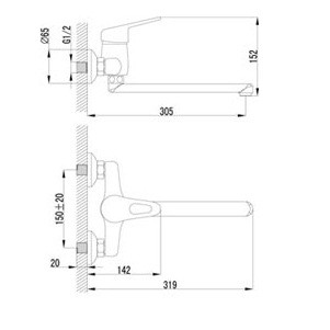 Смеситель для кухни/умывальника Lemark Luna LM4111C