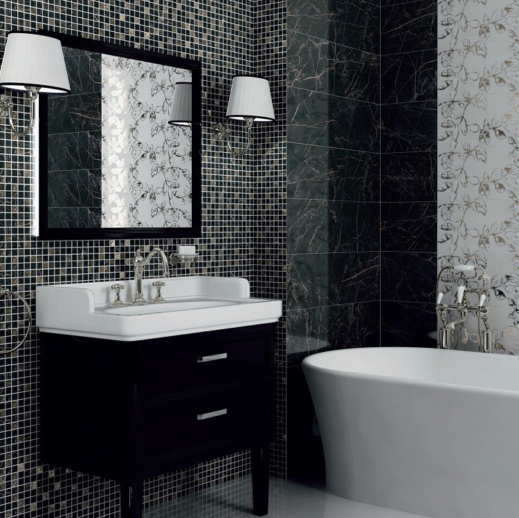 Плитка керамическая Kerama Marazzi 12104R Астория обрезная черная 250х750 мм