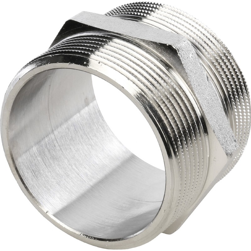 Ниппель Stout SFT-0004-000022 2 дюйма никелированный с наружной резьбой