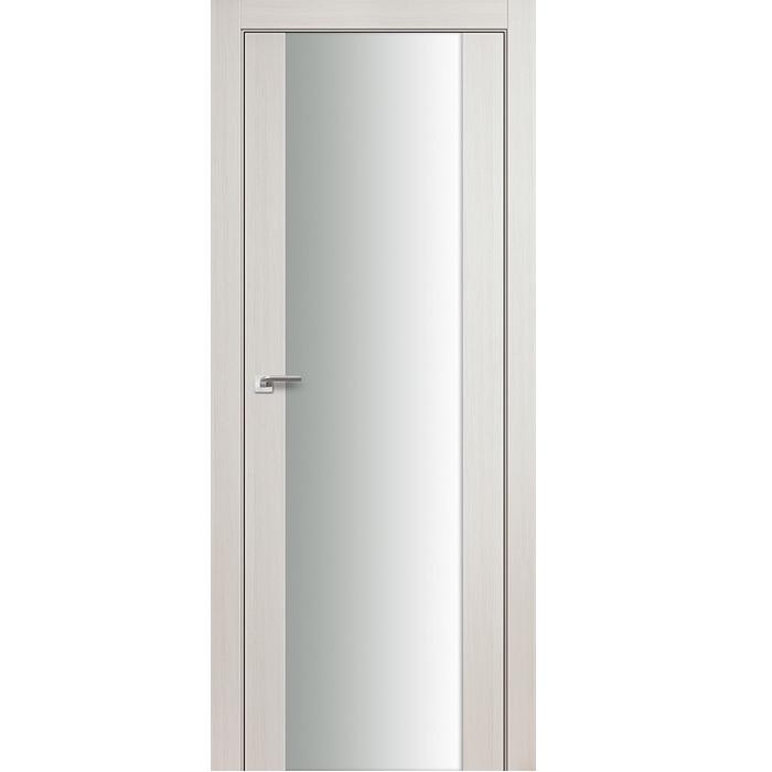 Дверное полотно Profil Doors 8х экошпон Эшвайт мелинга стекло белый триплекс 2000х700 мм