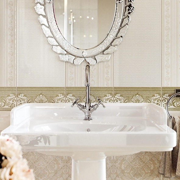 Плитка керамическая Kerama Marazzi 11110R Даниэли орнамент обрезная светлая 600х300 мм