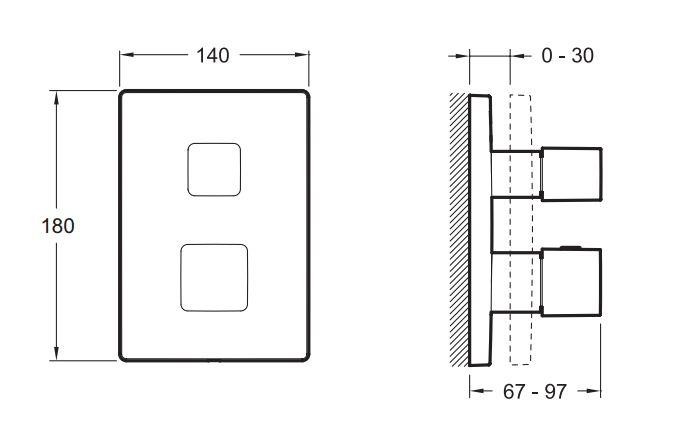 Смеситель для душа Jacob Delafon Square E75391-CP 