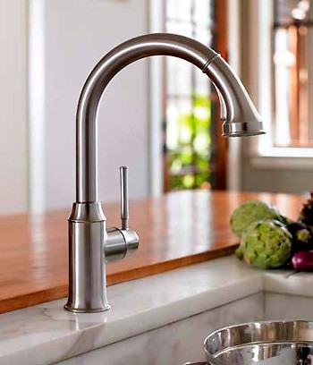 Смеситель для кухни Hansgrohe Talis Classic 14863000 с выдвижным изливом