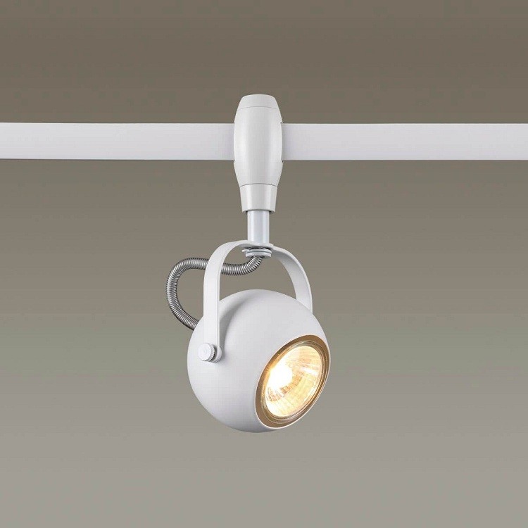 Светильник трековый Odeon Light Pulla 3804/1 белый GU10 50W