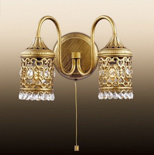 Бра с выключателем Odeon Light Salona 2641/2W бронза E14 2х40W 220V