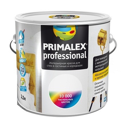Краска интерьерная Primalex Professional база прозрачная 2,5 л