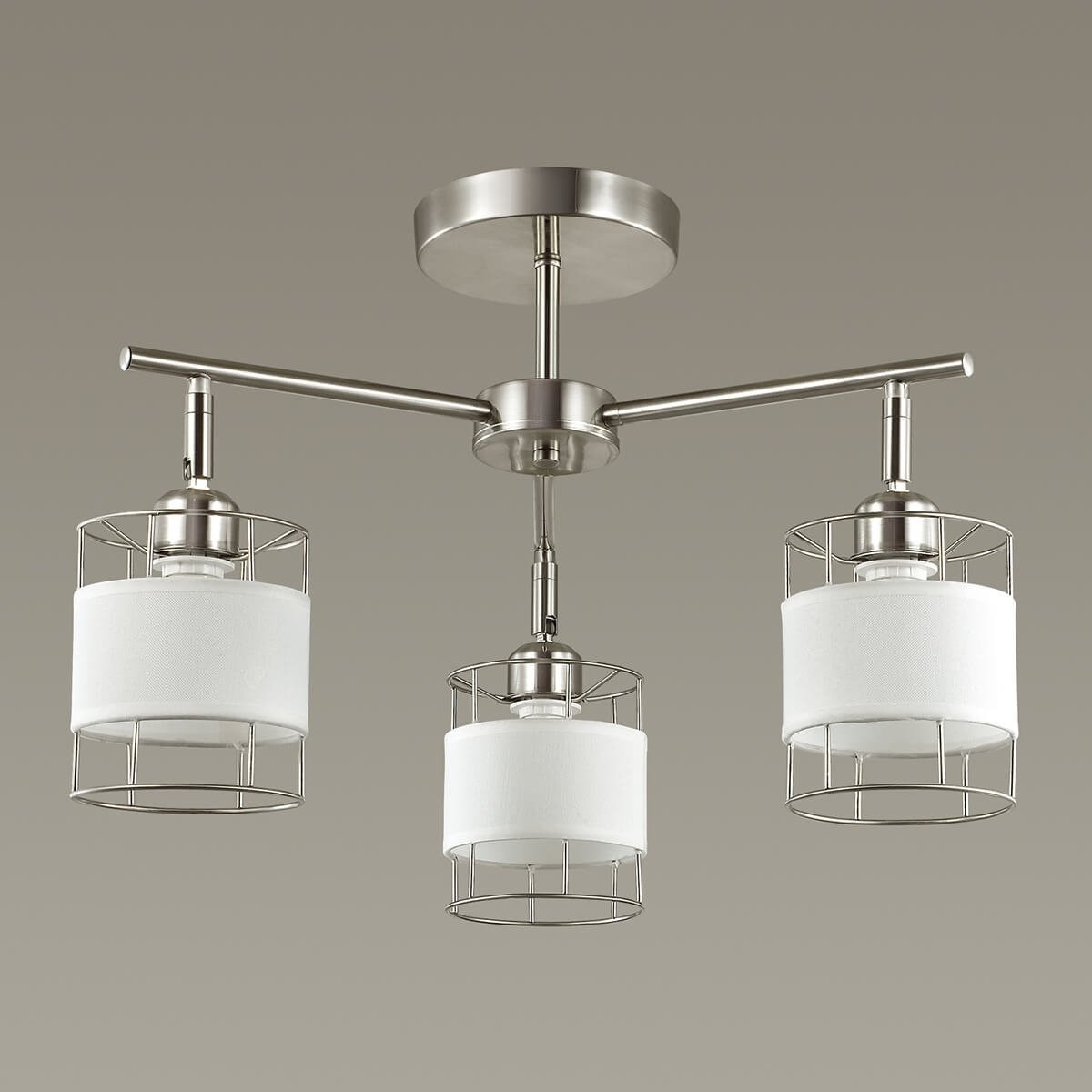 Люстра потолочная Lumion Kayden 3665/3C матовый никель E14 3х60W 220V