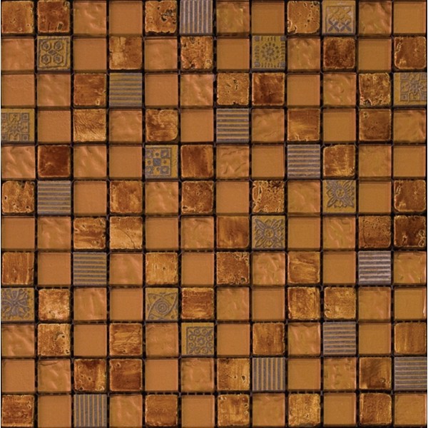 Мозаика из стекла, мрамора и агломерата Natural Inka BDA-2319