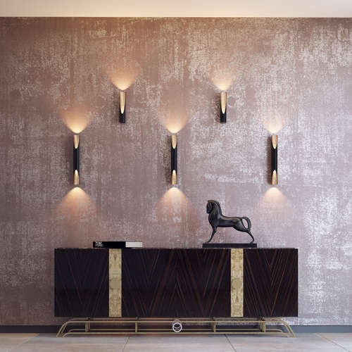 Светильник настенный светодиодный Odeon Light Whitney 3816/8WL черный с золотом 8W 220V