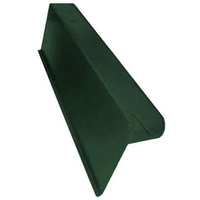 Черепица боковая облегченная Braas левая зеленая с креплением