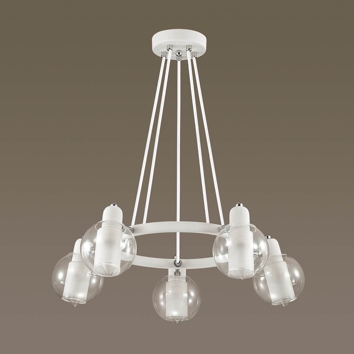 Люстра подвесная Lumion Rita 3648/5 белая E14 5х40W 220V