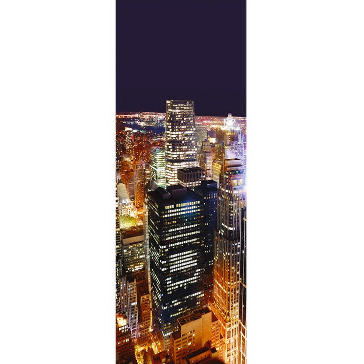 Фотообои виниловые на флизелиновой основе Decocode Ночной мегаполис 11-0164-WV 1х2,8 м    