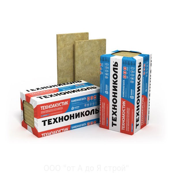 Базальтовая вата Технониколь Техноакустик 1200х600х100 мм 6 плит в упаковке