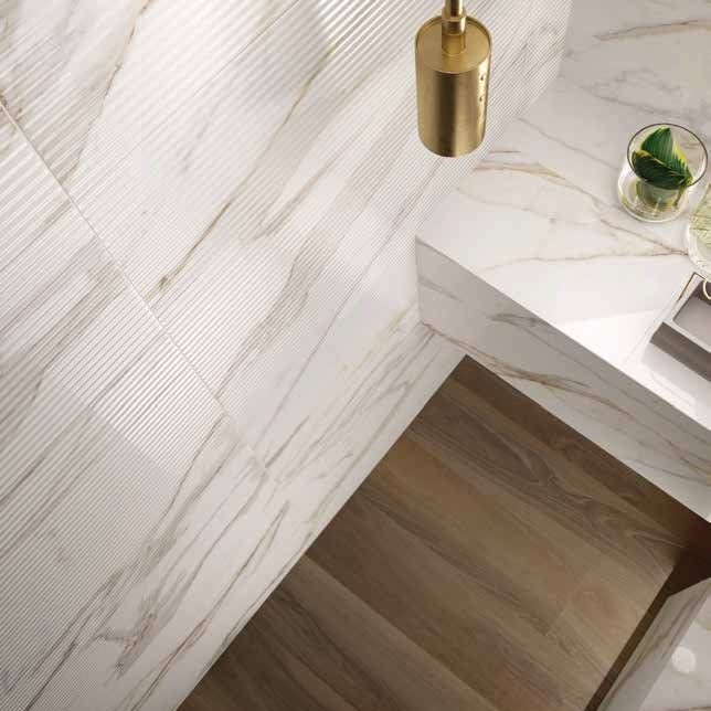 Плитка керамическая Italon Charme Evo Calacatta Inserto Wave 750х250 мм
