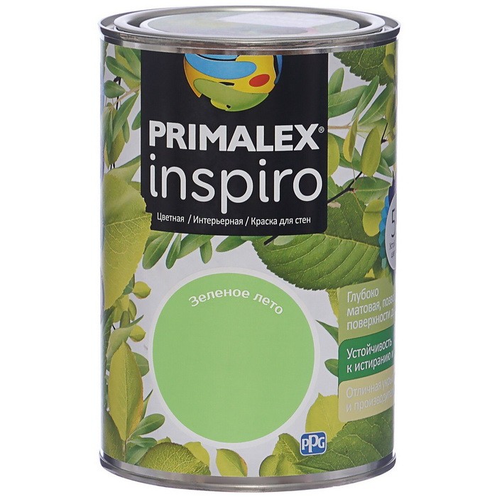 Краска интерьерная Primalex Inspiro Зеленое лето 1 л