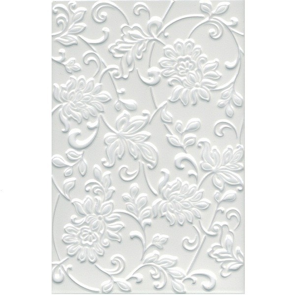 Плитка керамическая Kerama Marazzi 8216 Аджанта цветы белая 300х200 мм