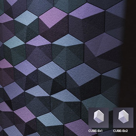 Дизайнерская 3D панель из гипса Artpole Cube-Ex2 200x173 мм
