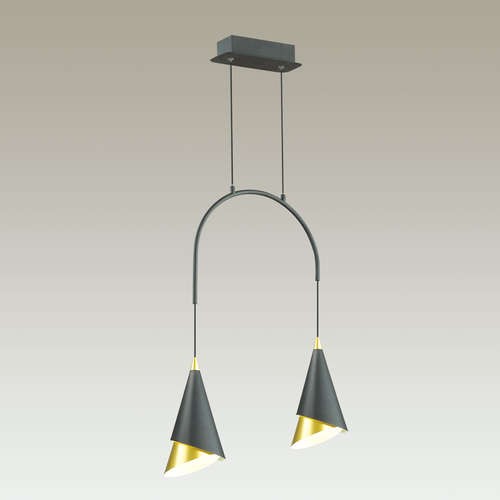 Подвес светодиодный Odeon Light Etna 4116/14L черный с золотом 14W 220V