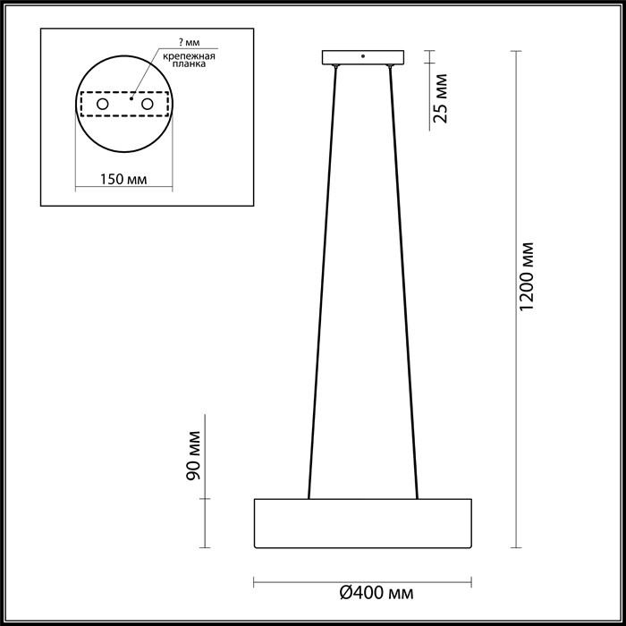 Светильник подвесной Odeon Light Glasgow 3875/4L черный с золотом GU10 4х50W 220V