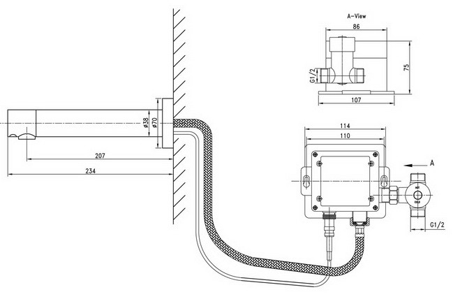 Смеситель для раковины Lemark Project LM4651CE