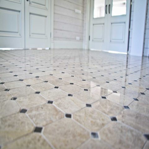 Мозаика из мрамора Natural Octagon M036+M076-BP