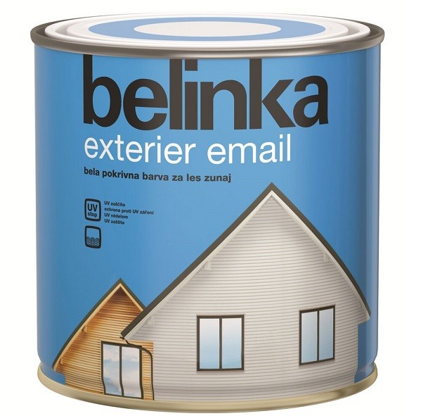 Краска укрывная Belinka Exterier Email белая 0,75 л