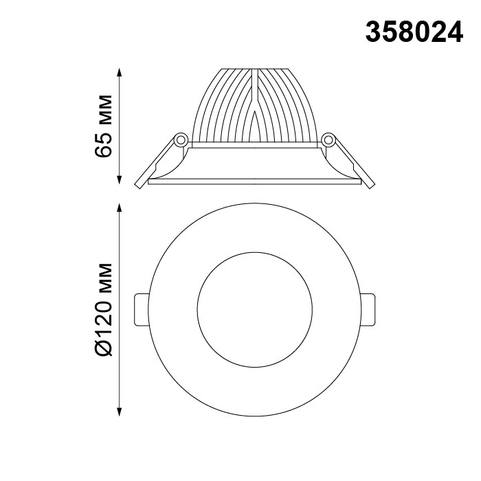 Светильник встраиваемый светодиодный Novotech Glok 358024 белый 10W 220V
