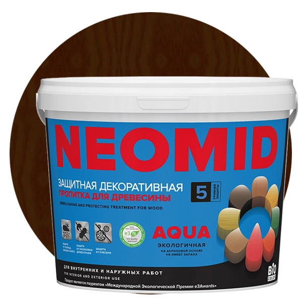 Пропитка для древесины Neomid Bio Color Aqua Венге 2,3 л