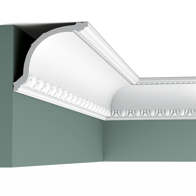 Карниз потолочный полиуретановый Orac Decor Luxxus C216F 2000х133х116 мм