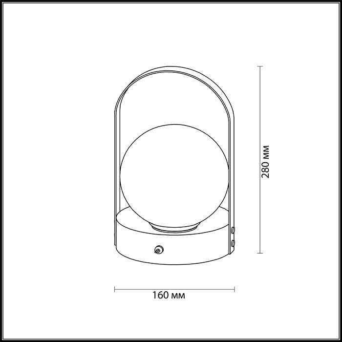 Настольная лампа светодиодная Odeon Light Tram 4076/5TL черный/бронзовый/белый 5W 220V
