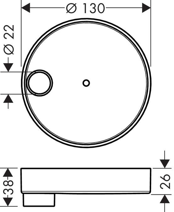 Мыльница Hansgrohe Cassetta S Puro 28679000