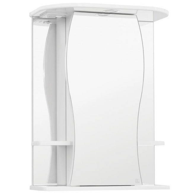 Зеркальный шкаф Style Line Эко Волна Лорена 550/С белый