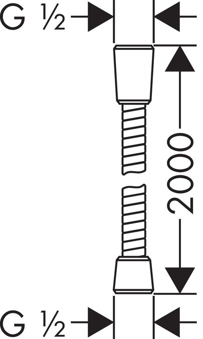 Душевой шланг Hansgrohe Sensoflex 28134000 200 см
