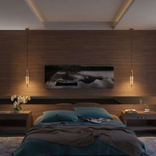 Подвес светодиодный Odeon Light Larus 4613/5L золото 5W 220V