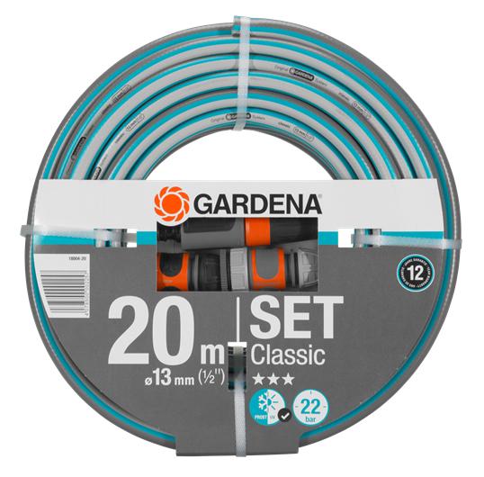 Шланг поливочный Gardena Classic 13 мм 1/2 дюйма 20 м комплект 18004-20.000.00