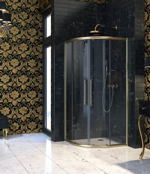 Душевое ограждение Huppe Studio Victorian SV0801.031.343 бронза 900х900 мм
