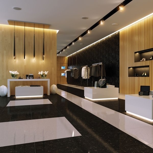 Керамогранит Grasaro Crystal G-640/PR (G-640/P) полированный черный 600x600 мм